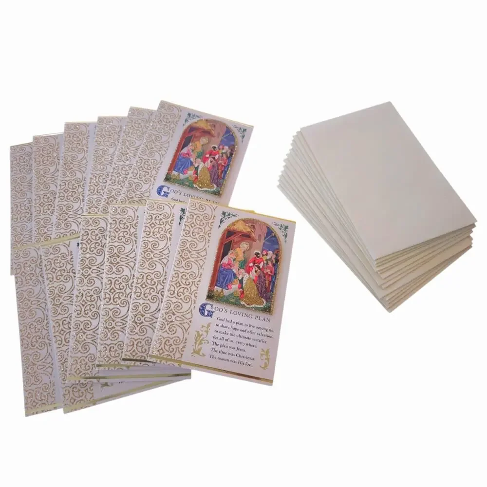 Hallmark Christmas Holiday Cards For God So Loved The World 12 Count